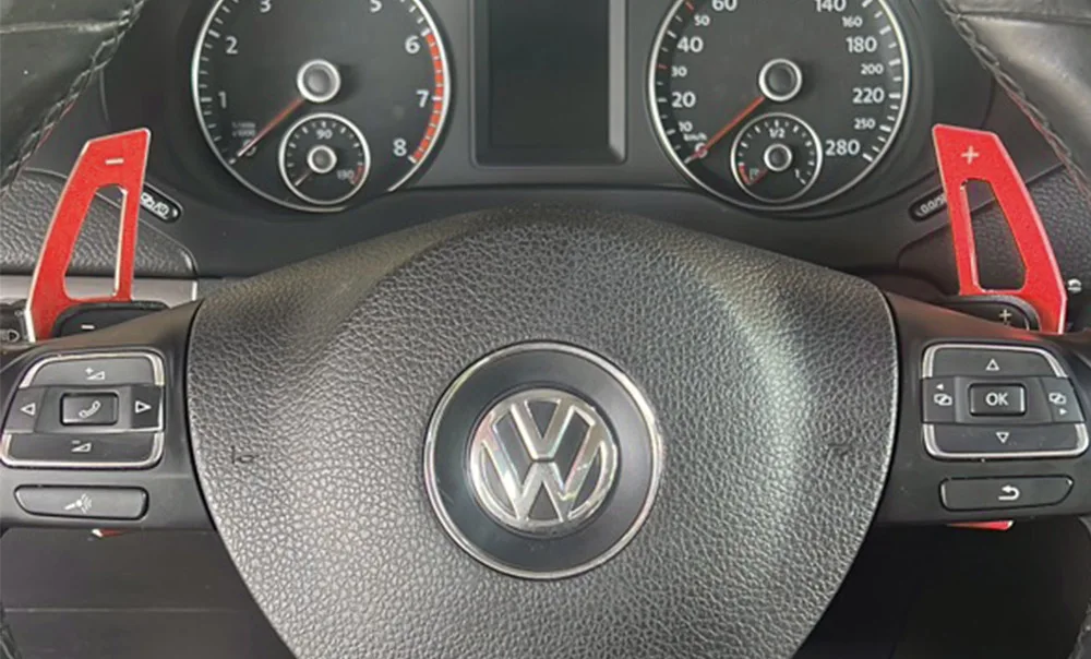 Auto Lenkrad DSG Schaltwippe Verlängerung Schalthebel Aufkleber Für Volkswagen Tiguan Golf6 MK6 Jetta GTI R20 R36 CC Scirocco EOS – Detail 6