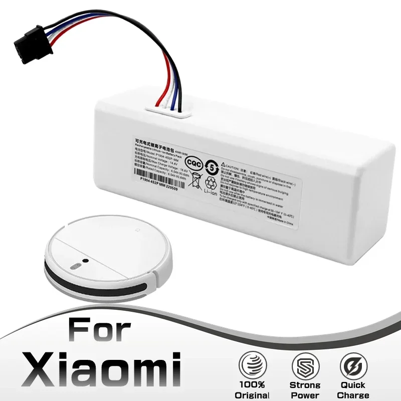 

14.4V 5200mAh 12800mAh Battery P1904-4S1P-MM For Xiaomi Mijia 1C STYTJ01ZHM Robot Vacuum Mop Cleaner Accessories Parts