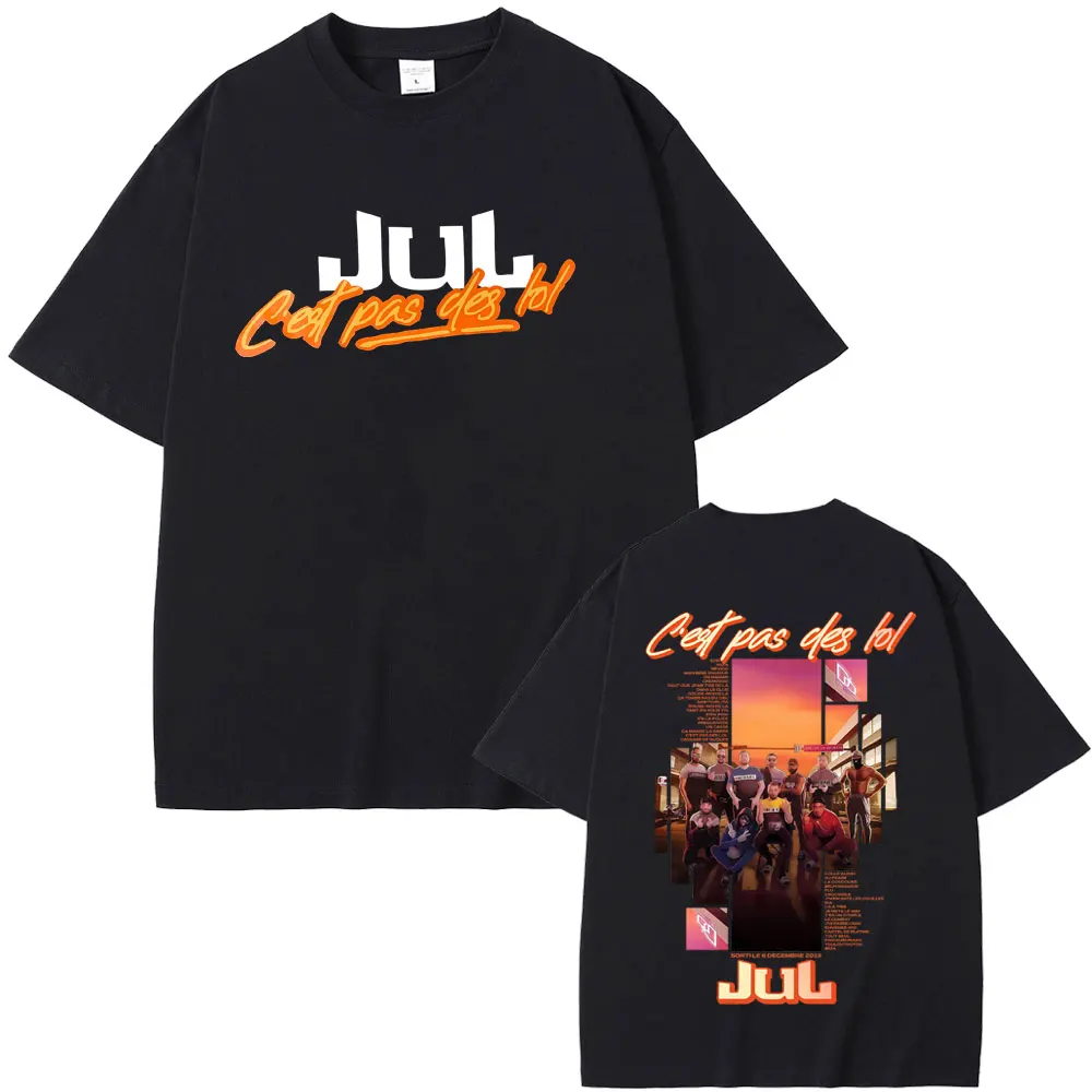 Rapper Jul Music Album World Tour 2025 T-shirt Men Women Hip Hop Oversized Short Sleeve T Shirts Male Fashion Vintage Streetwear