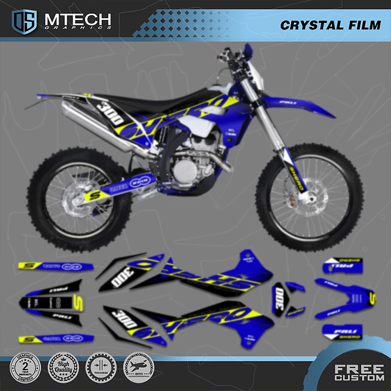 DSMTECH  Custom Team Graphics Decals Stickers Kit For SHERCO Sticker 2017 2018 2019 2020 2021 2022 SE SEF 009