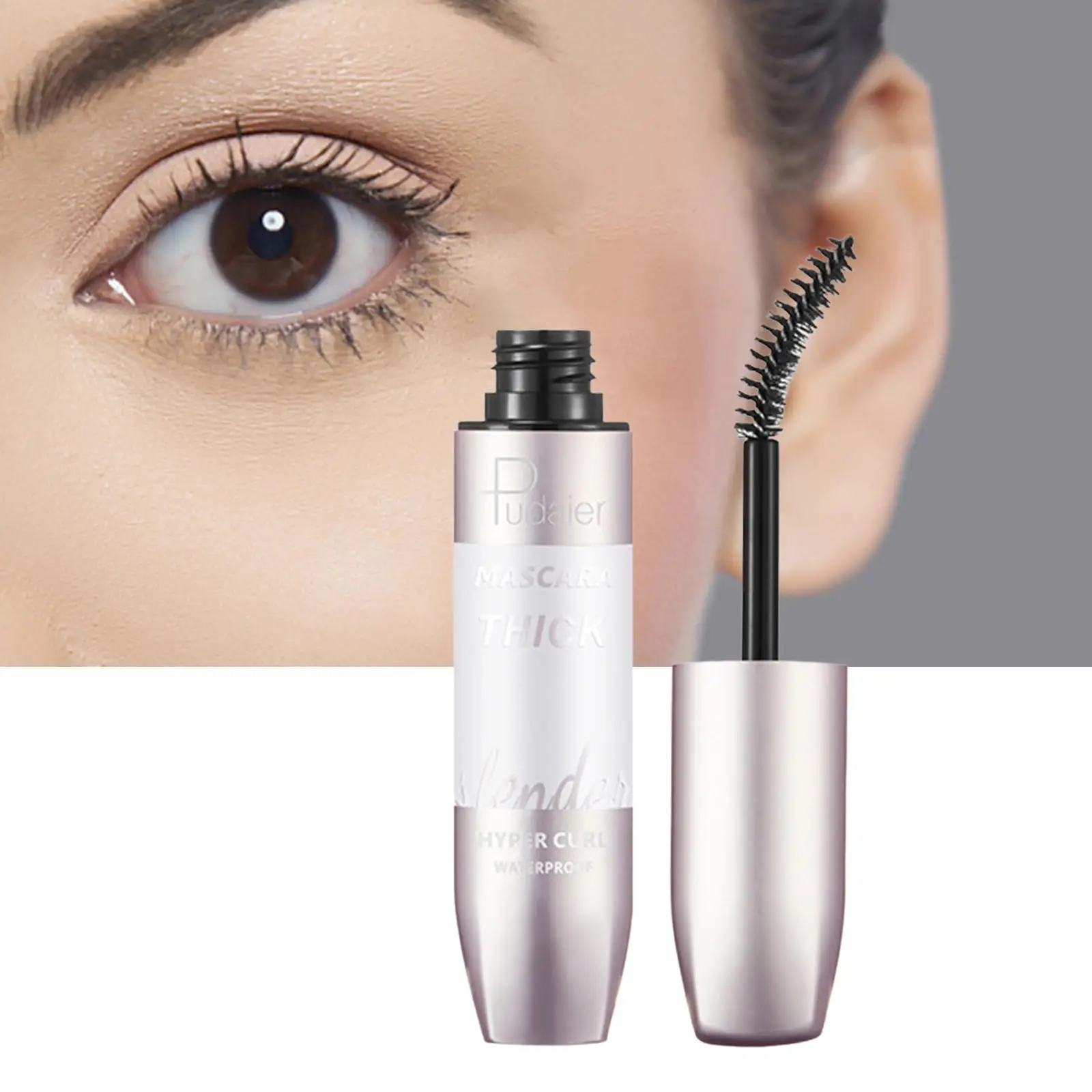 6x4D Voluminous Mascara Waterproof Eye Makeup No Flaking Thick Curling Eyelash Black