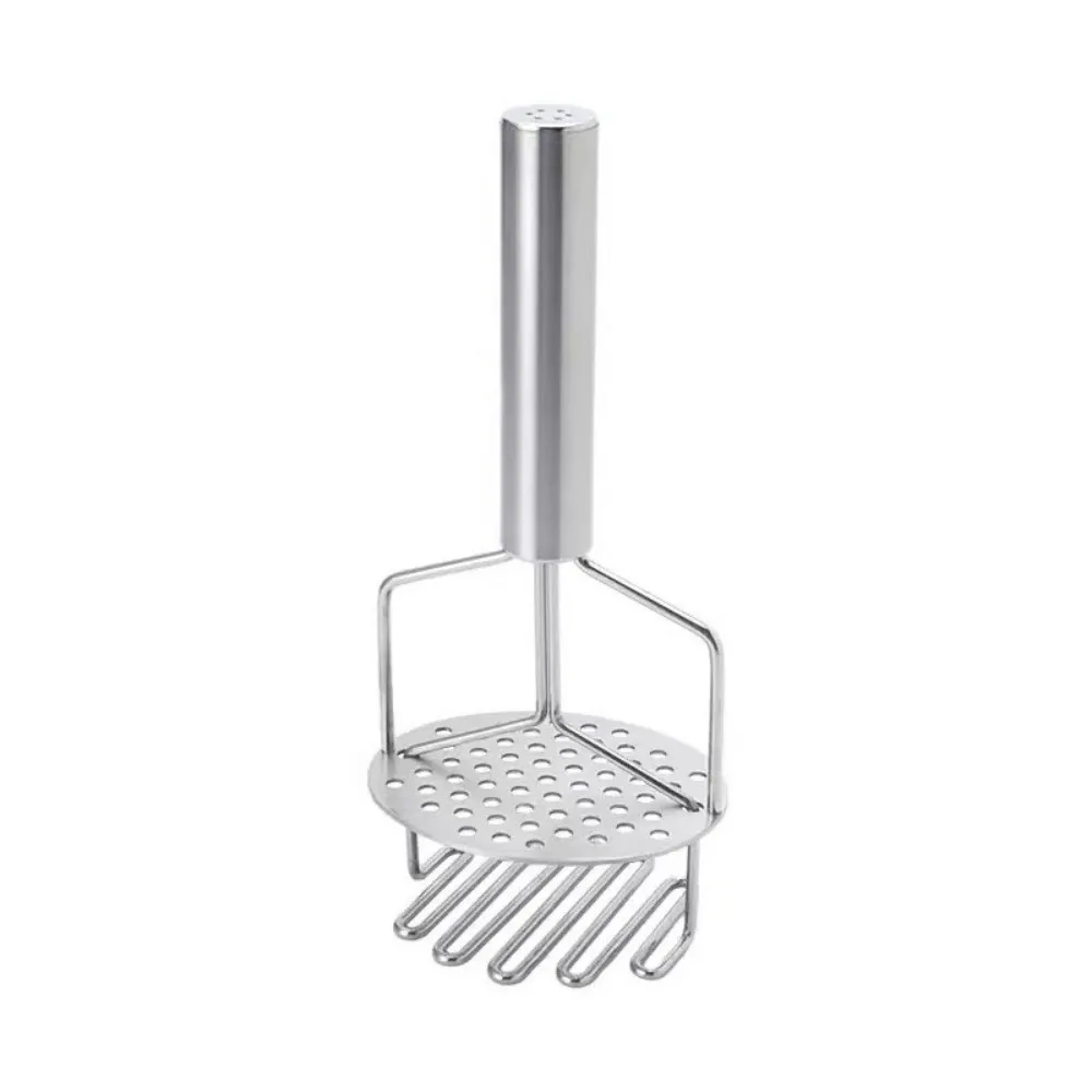 

Stainless Steel Double Layered Potato Masher Handheld Sturdy Grips Manual Potato Masher Wavy Pressure Potato Ricer Baby Food