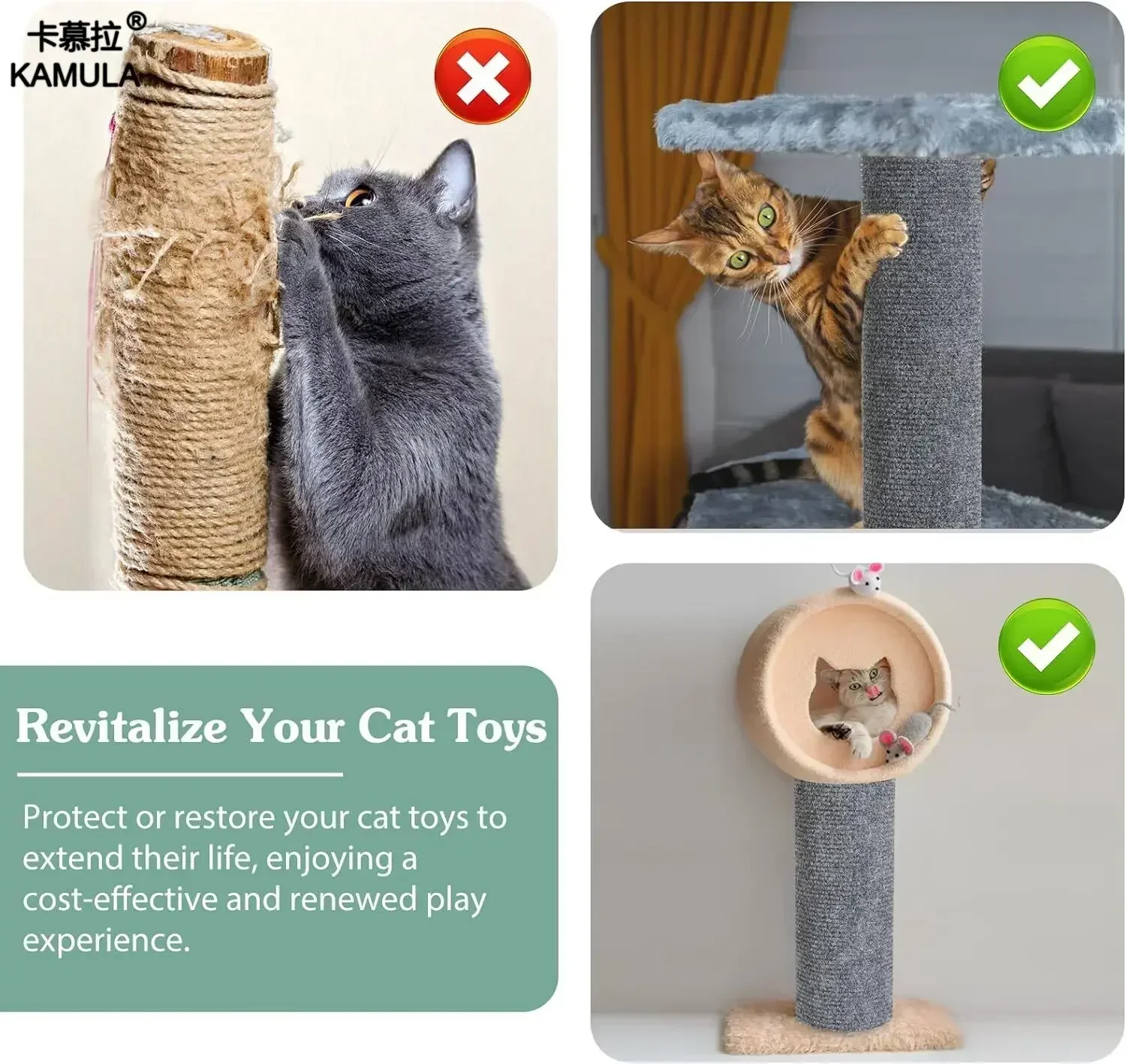 Rutschfestes, selbstklebendes Kratzbrett für Katzen, zur Wandmontage, langlebig und zuschneidbar, als Möbelschutz für den Innenbereich. – Detail 7