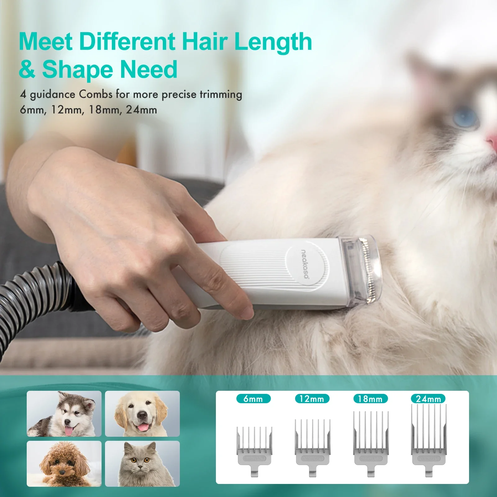 Original brand new！！Nea·bot P1 Pro Portable Electric Pet Cat Dog Hair Cleaning Machine Vacuum Grooming Clean Hair Combs Remover