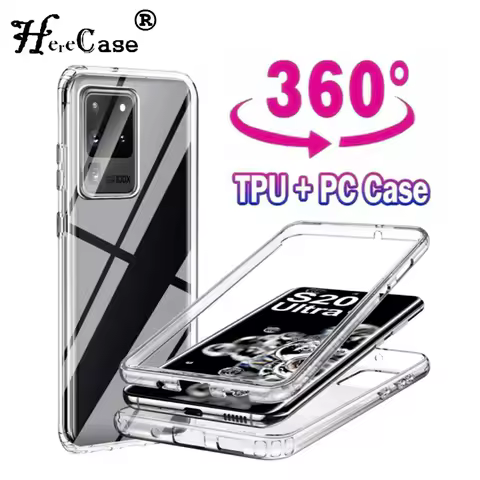 360 Case For Samsung Galaxy S24 S23 S22 S21 S20 Ultra FE S10 Plus A15 A05 A05S A33 A53 A73 A52S A13 5G Double Full Body Cover