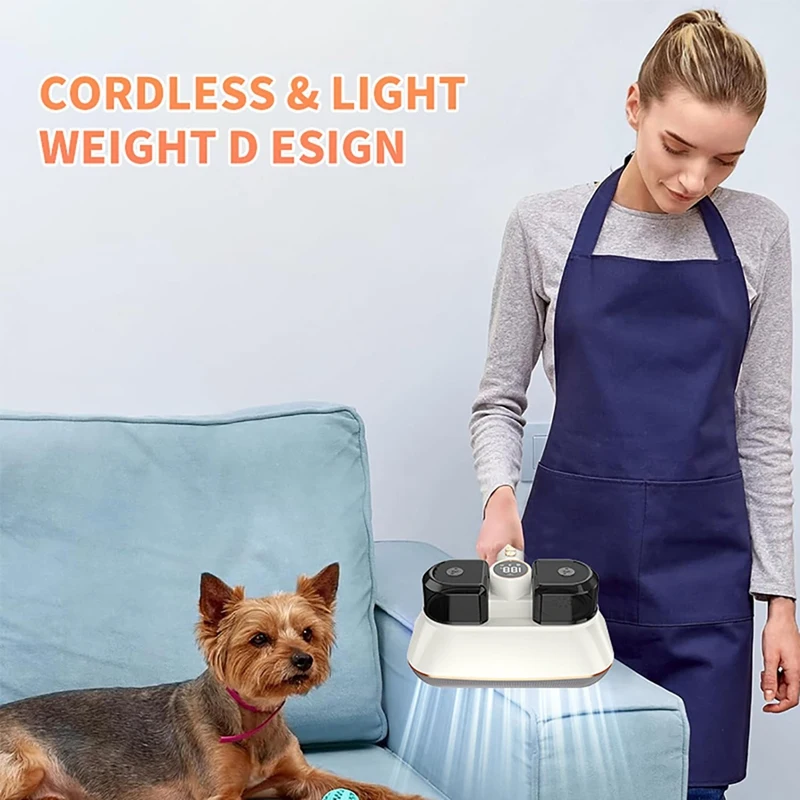 Cordless Mattress Vacuum Cleaner With UV-C Light & 13Kpa Suction, Handheld Vacuum For Dust & Pet Hair