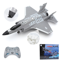 FX9635 F35 RC Fighter Plane 2.4G 4CH Remote Control Jet Airplane Brushless Motor Flying Glider Model Toys for Adults Boys Gift