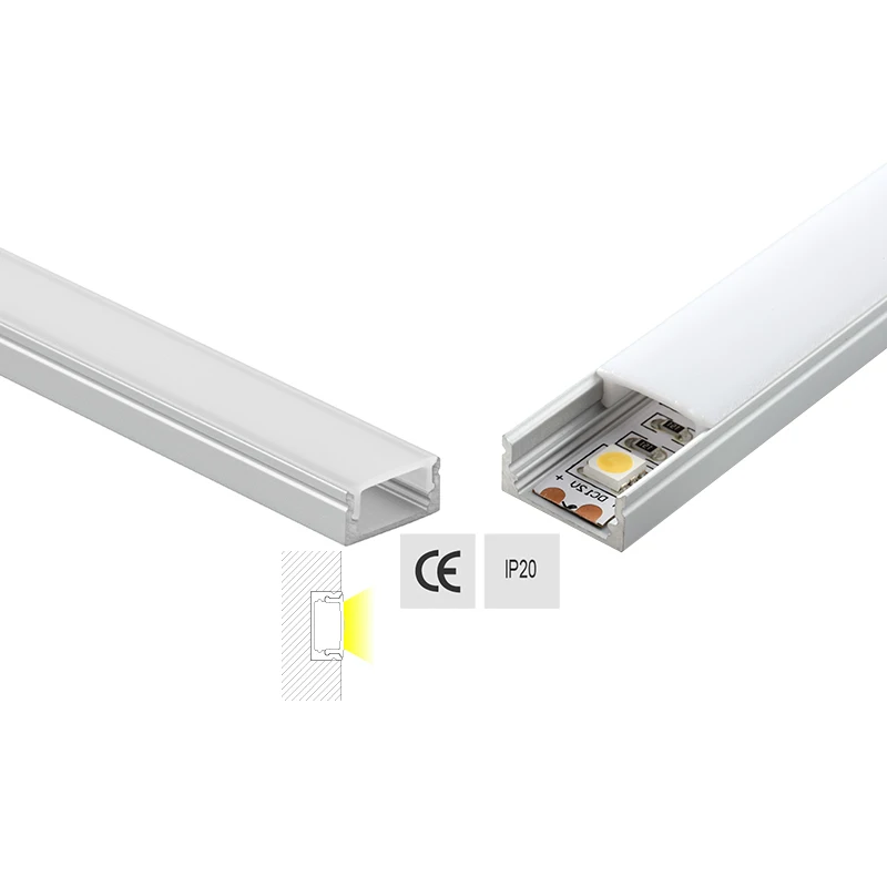 

Алюминиевый LED-профиль с поликарбонатным покрытием, 8 мм, тонкий LED-канал для подсветки шкафов, идеально подходит для декора кухни, гардероба, кладовой.
