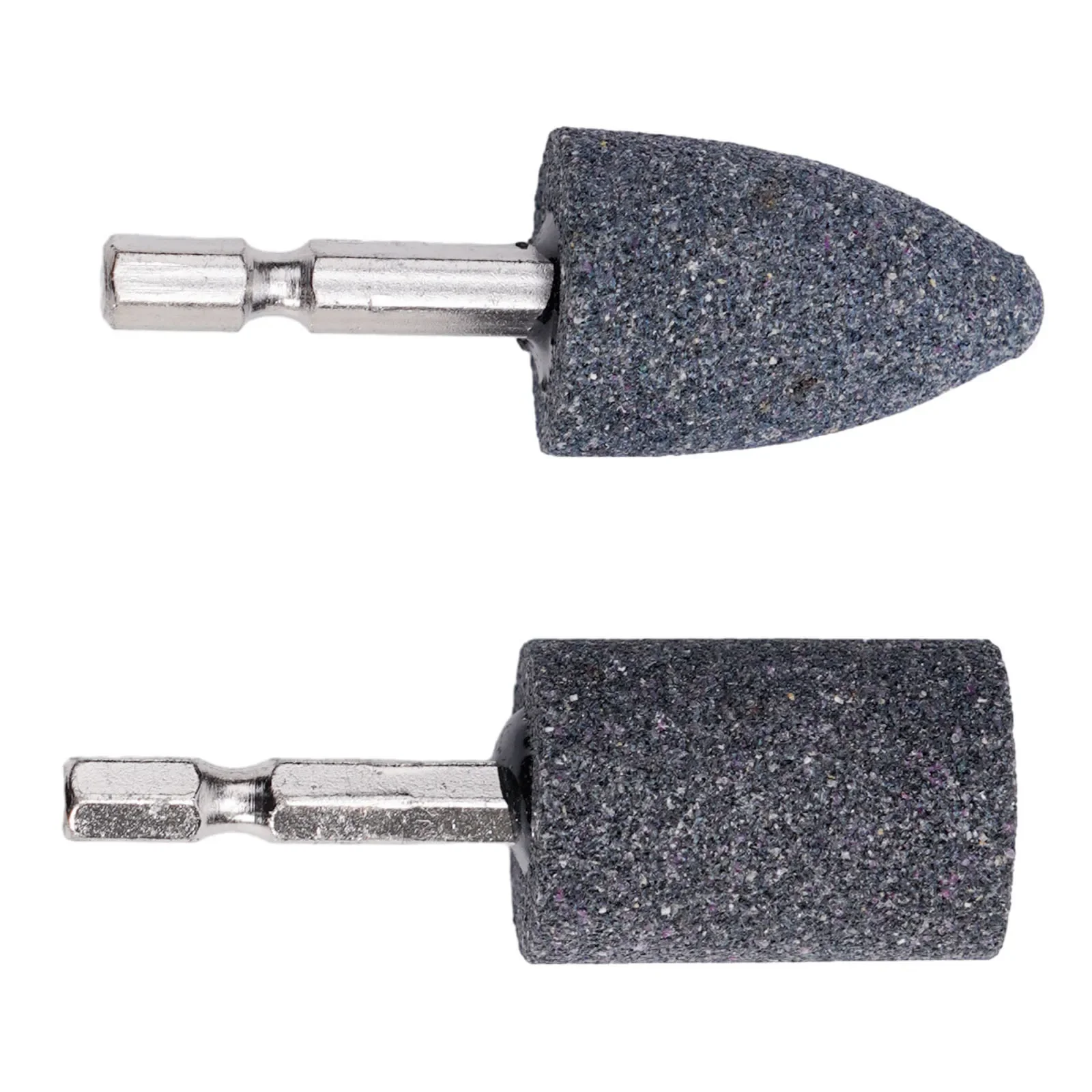 Tool Grinding Head Practical Hexagonal Shank Portable Sharpening Head Tool 2pcs Brown CorundumCone High Quality