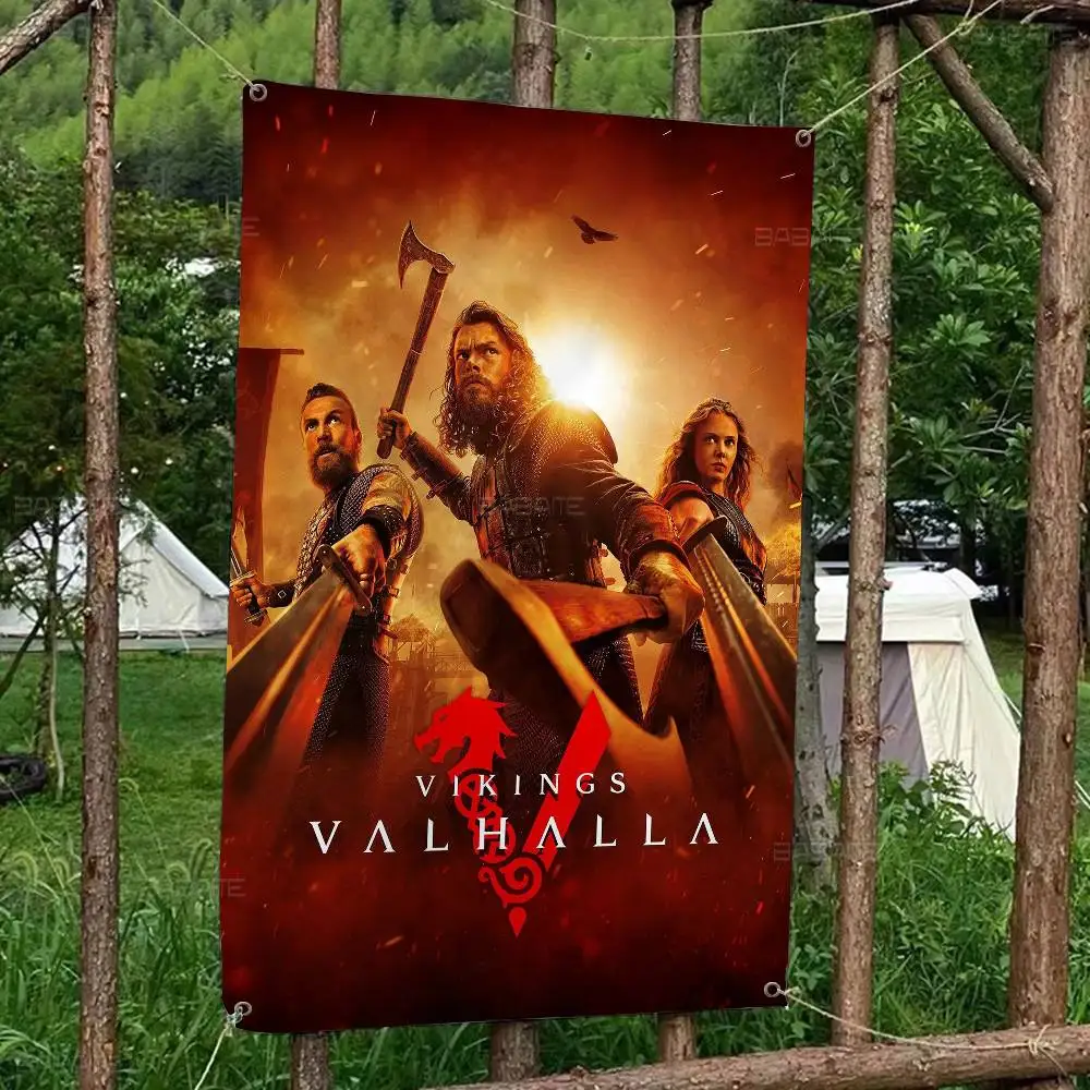 V-vikings Series Movie Printed Large Flag Art Science Fiction Room Home Decor Decor Banner