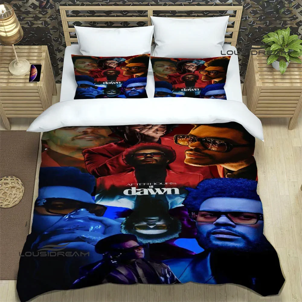 

Комплект постельного белья с принтом Singer The Weeknd, изысканные комплекты постельного белья, пододеяльник, набор постельного белья, роскошный подарок на день рождения