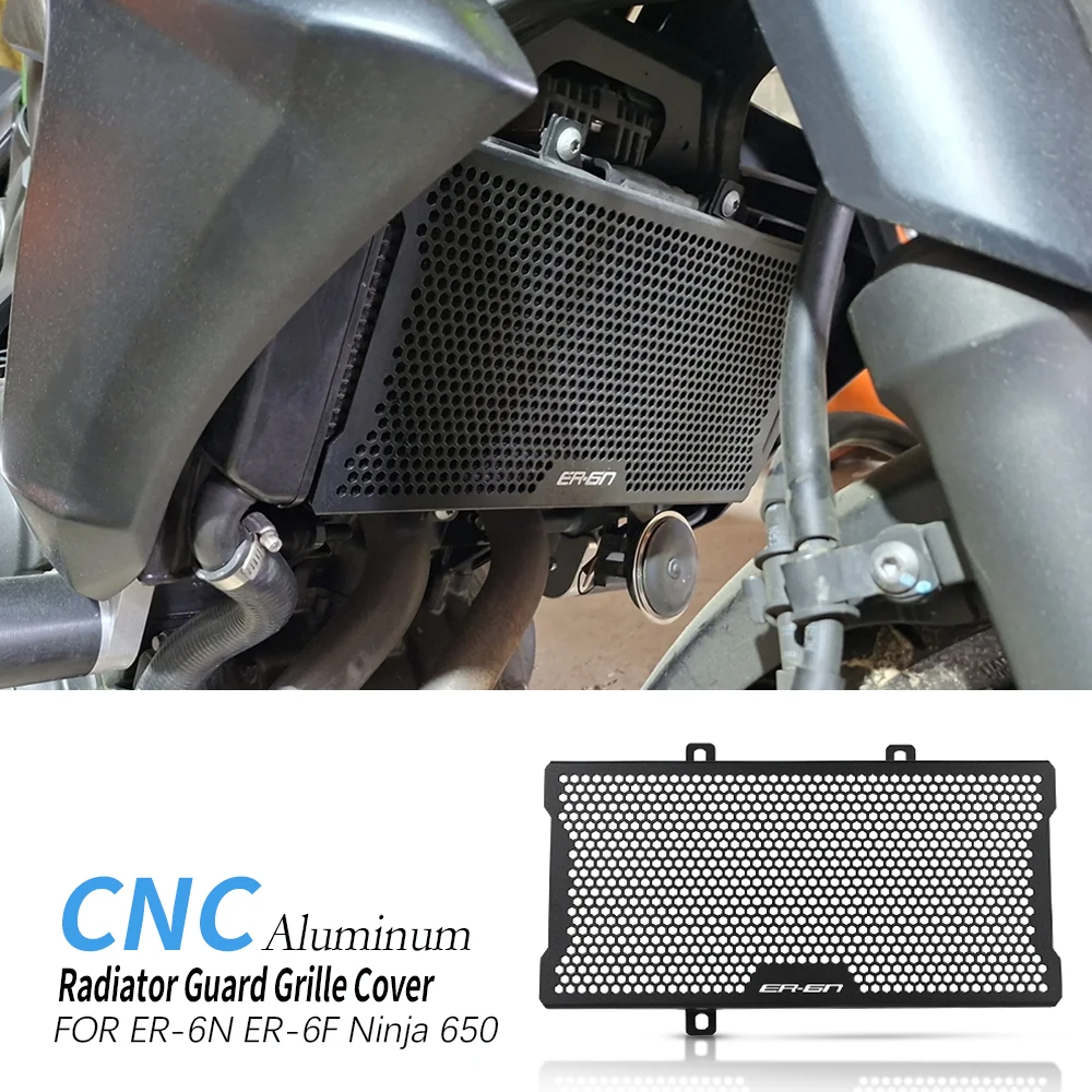 

Radiator Guard For Kawasaki ER-6N ER-6F Ninja 650 Ninja650 ER6N ER6F ER 6N ER 6F 2006-2016 Radiator Grille Guard Cover Protector