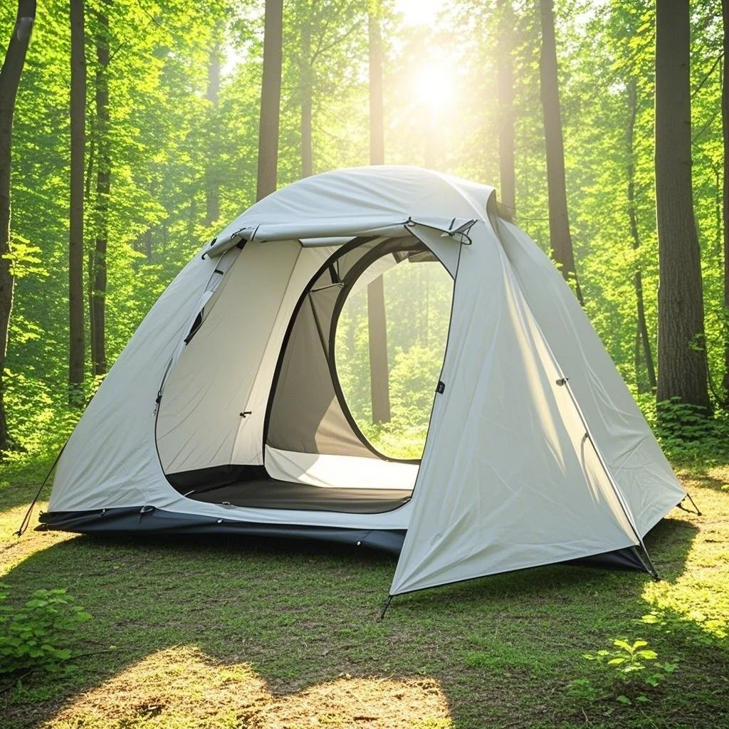 

2 Person 4 Season Camping Tent - Double Layer Sun Protection, Lightweight Backpacking Shelter for Hiking & Outdoor Adventures
