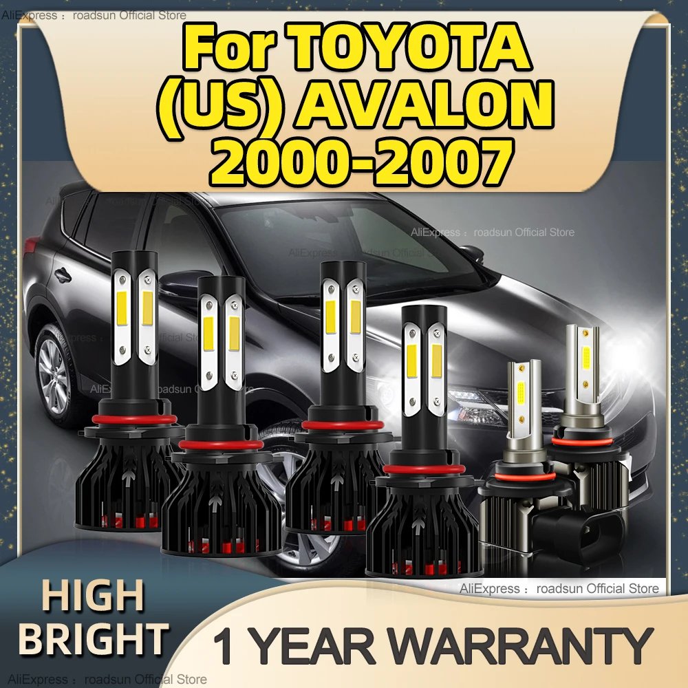 

2/6Pcs Led 180W Canbus Car Headlights HB3 HB4 Fog Lights Lamp For TOYOTA (US) AVALON 2000 2001 2002 2003 2004 2005 2006 2007