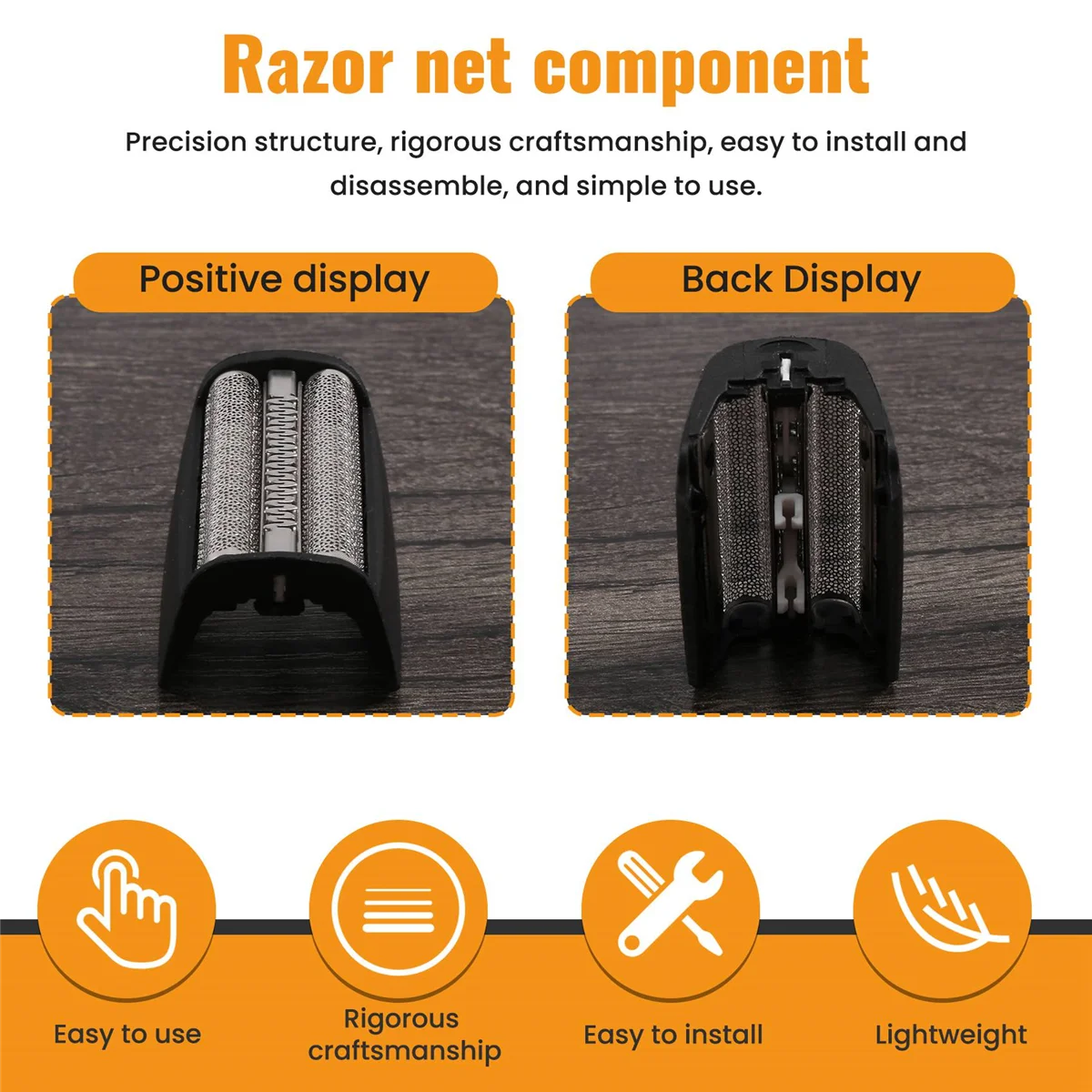 Replacement Foil Screen + Frame for /Shaver Series 30B 310 330 340 5746 4875 7630