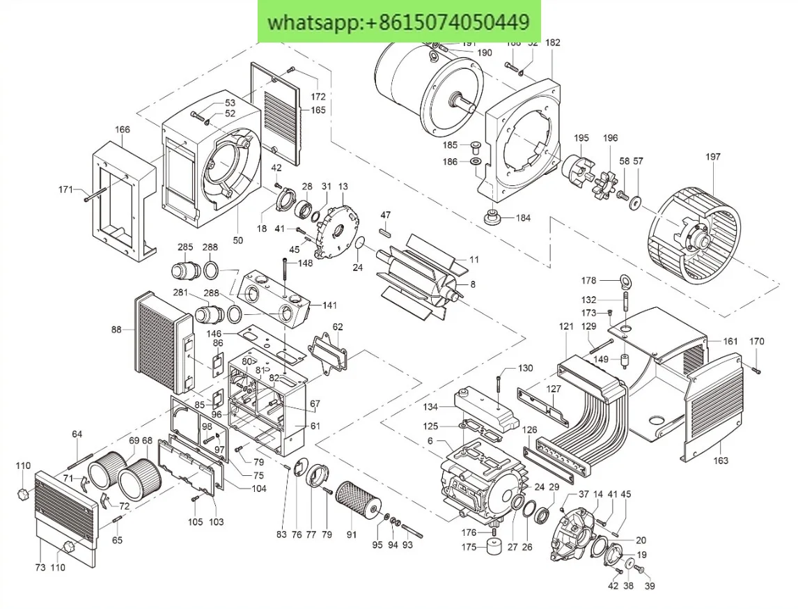 DVT3.60 compound vacuum pump Oil-free dual-purpose dry vacuum pump