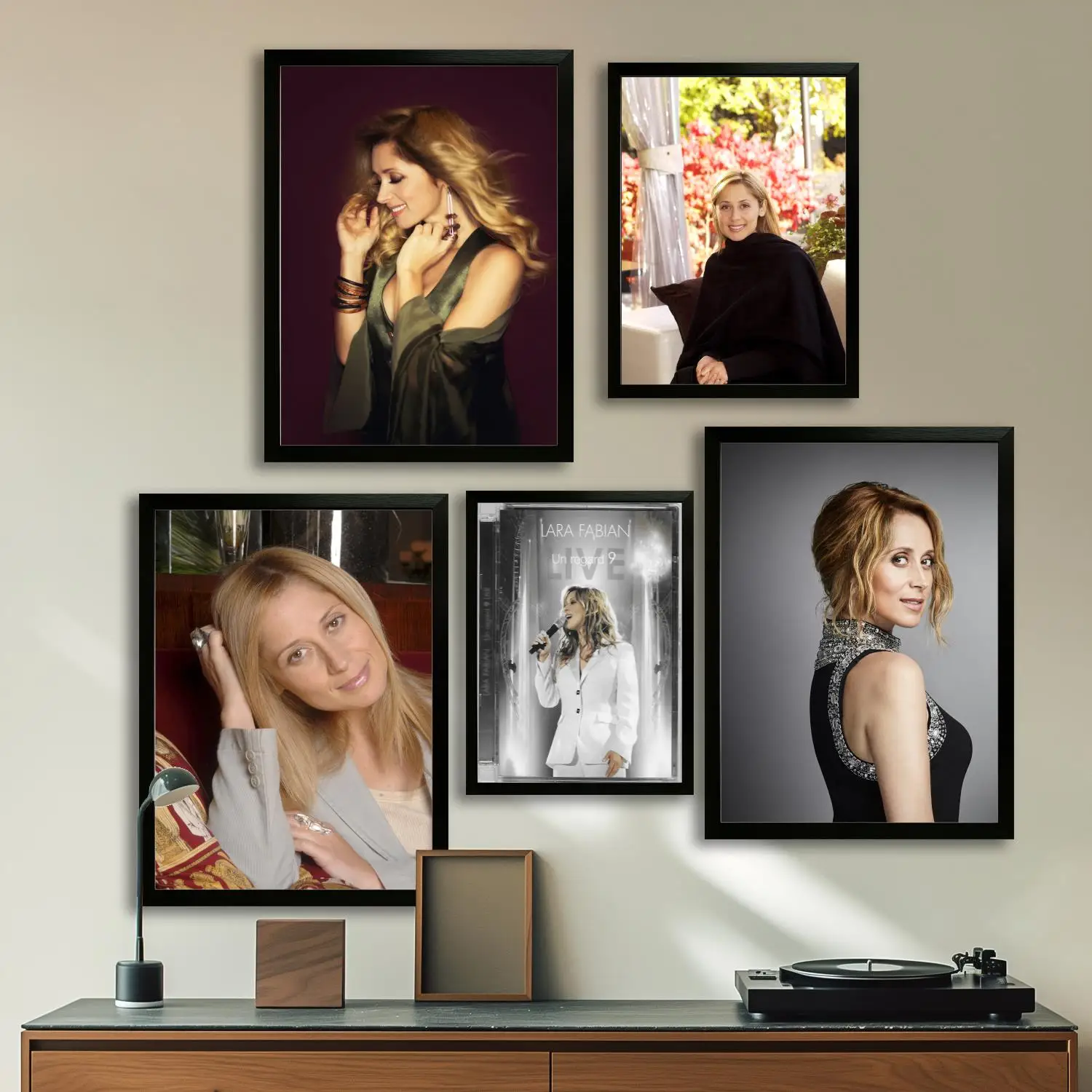 ملصق فني من القماش Lara Fabian، لوحة فنية جدارية، طباعة صور، عائلة حديثة، ديكور غرفة النوم، ملصقات، لوحة زخرفية