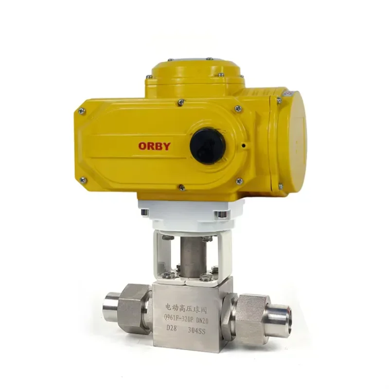 High Pressure Switch Type Electric Actuator Actuated NPT Thread Forged Ball Valve For Steam Pipelines Boilers Nitrogen