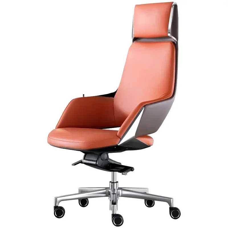 Light luxury boss chair, computer chair, home study reclining chair, business leather office chair