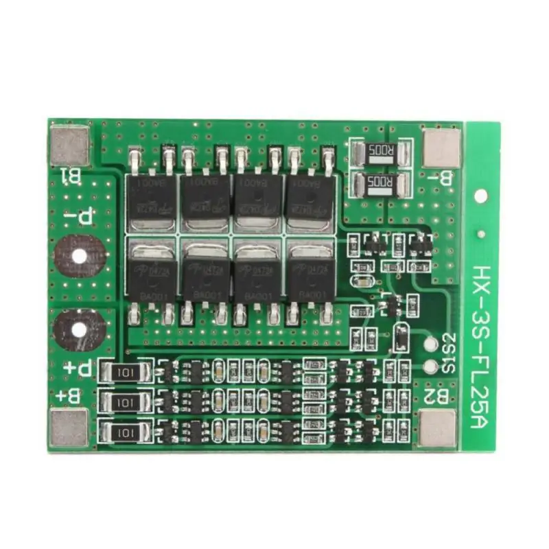 3S 12V 25A 18650 Lithium Battery Charge Protection Board 18650 Battery Balancer Equalizer Cell for Electric Tools