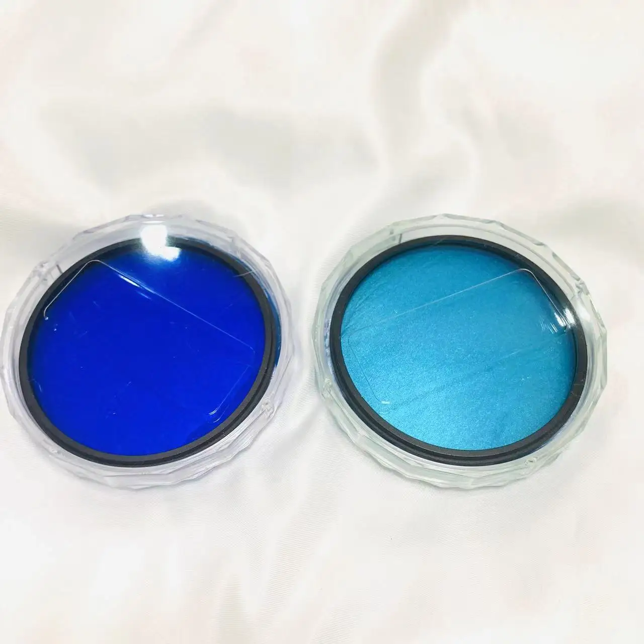 Each One Piece Size 77mm With Frame Ring QB19 And QB21 Blue IR Cut Filter Glass For Camera Photography