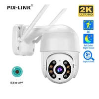 4MP 2K IP Camera Speed Dome Auto Tracking PTZ Camera Smart Home Outdoor Wireless WIFI Camera Surveillance Monitor PIX-LINK A8-20