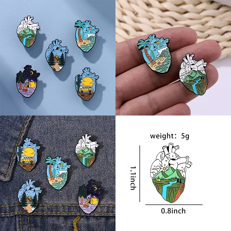Medizinische Lunge Gehirn Emaille Pins Kreative Orgel Herz Revers Broschen Abzeichen Cartoon Schmuck Ärzte Krankenschwestern Geschenk für Freunde – Detail 10