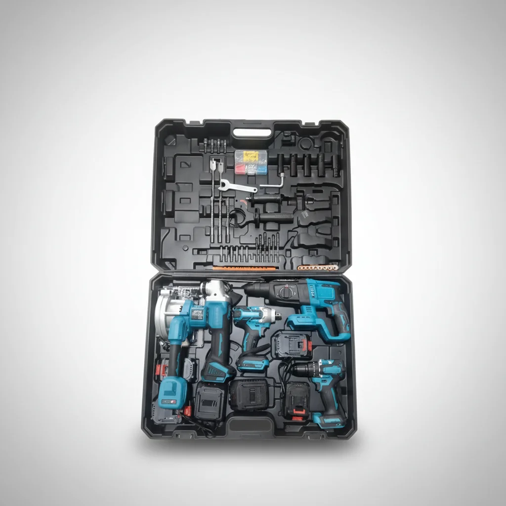 Professional Building Grade Charging Brushless Power Tool Combination Set Lithium-ion Battery Pack 18V/20V MAX view 4