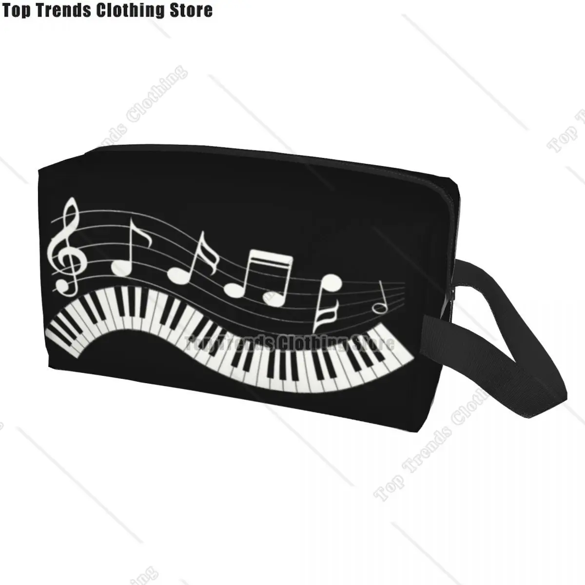 

Piano Fantasy Cosmetic Bag Women Cute Large Capacity Fashion Music Note Makeup Case Beauty Storage Toiletry Bags