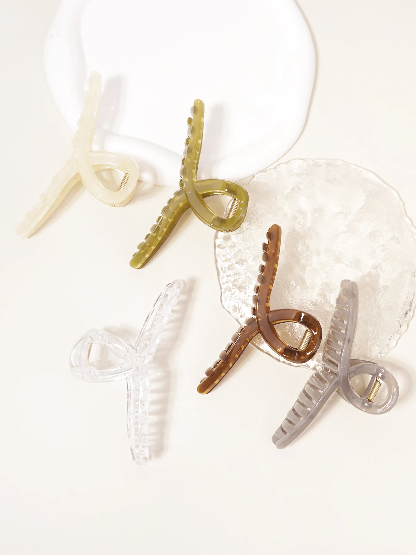 

5PCS ponytail big hair claw women's accessories girl hair clip Korean ponytail clip hair accessory