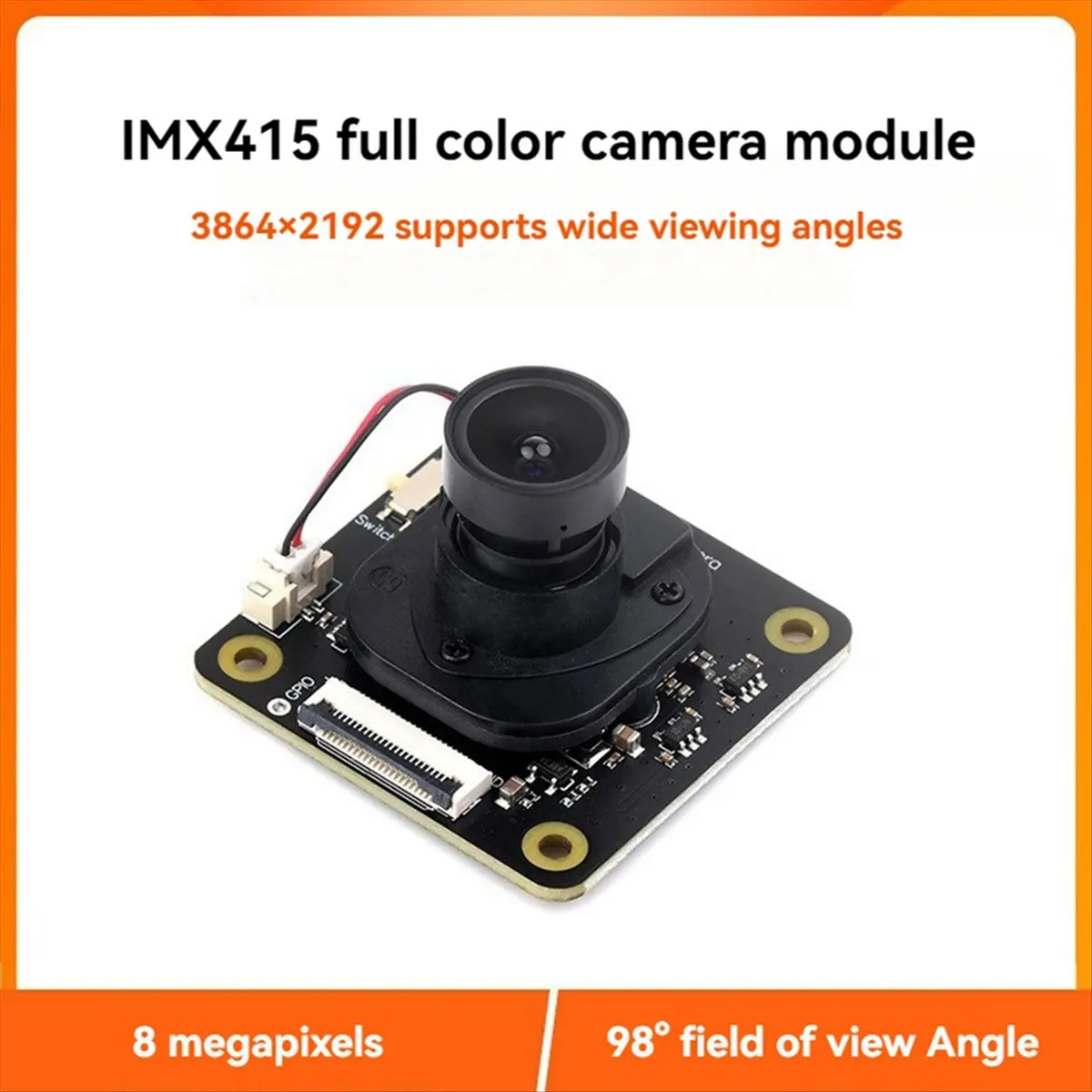 A64I  IMX415 Photosensitive Chip 8MP Camera Module High Signal-to-Noise Ratio Low Illumination Low Distortion