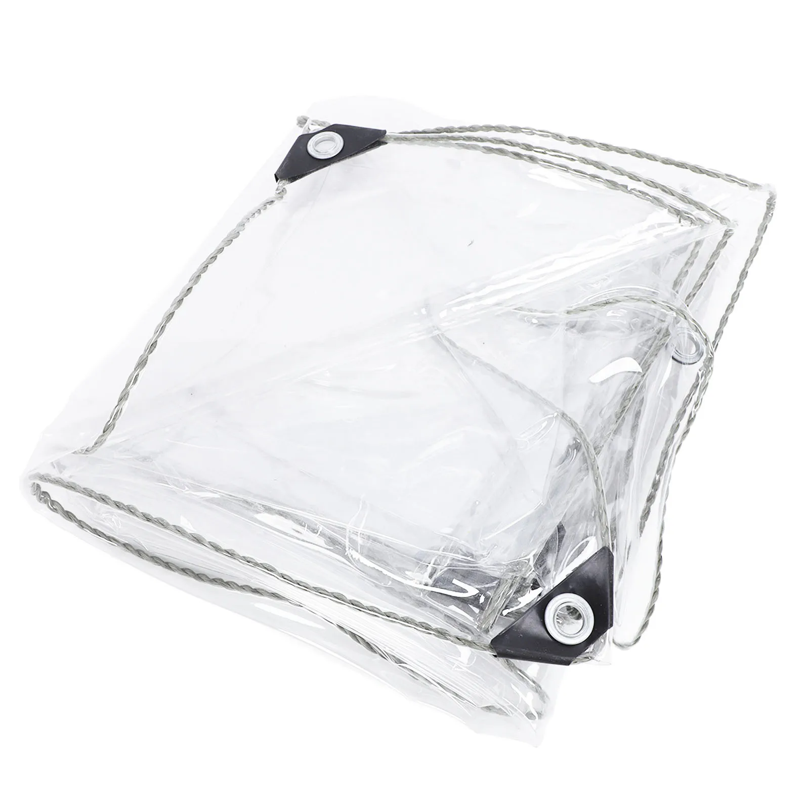 PVC Tarp Transparent Tarpaulin 3x5m Garden Rainproof Clear Plant Cover Cloth for Outdoor