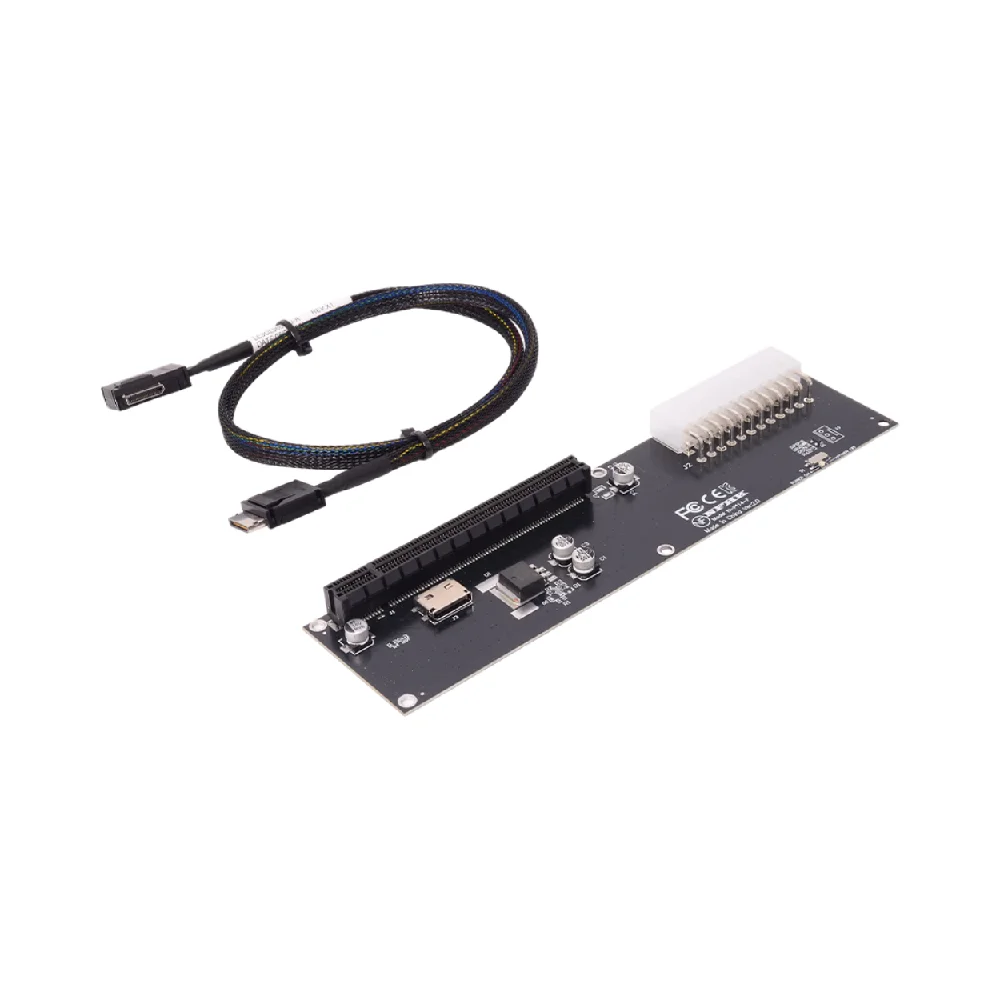ADT-Link NVMe M.2 إلى Oculink SFF-8612 SFF-8611 محول الرسومات الخارجي بطاقة الناهض eGPU لكابل GPU SFF8611 0.5 متر