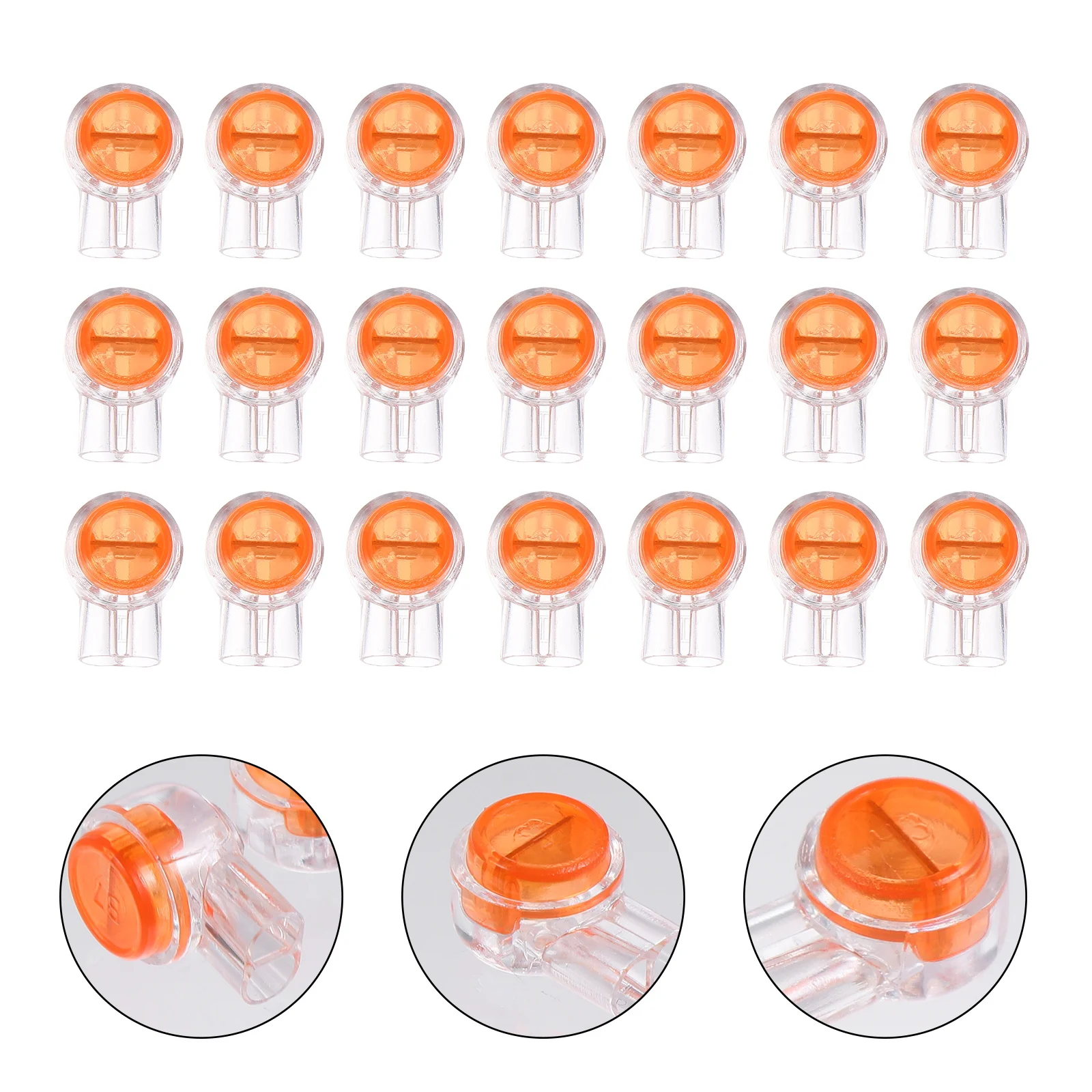 

200pcs Wire Terminal Crimp Connection UY Type Splice Connector Telephone Line Butt Waterproof Gel Filled Data Cable