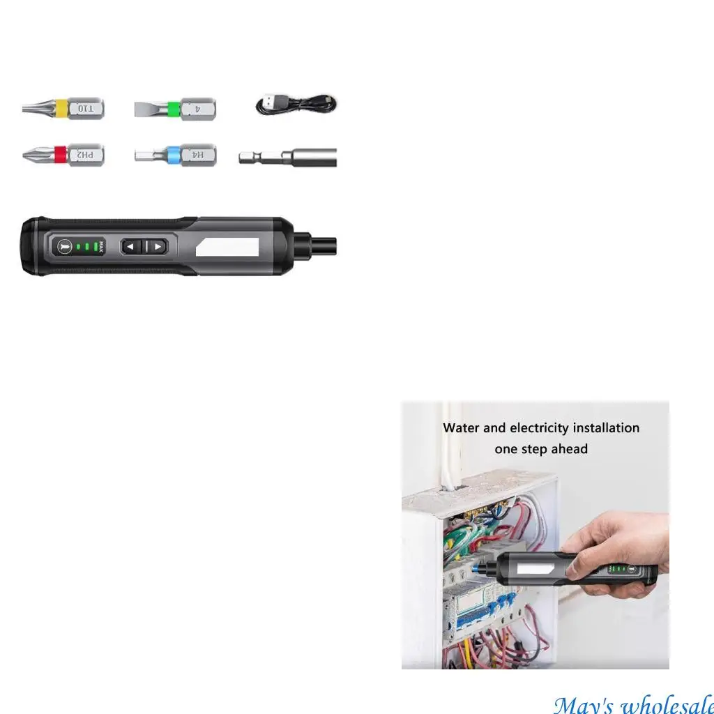 

Универсальная электрическая отвертка многофункциональная беспроводная отвертка мАч со светодиодным освещением для темных