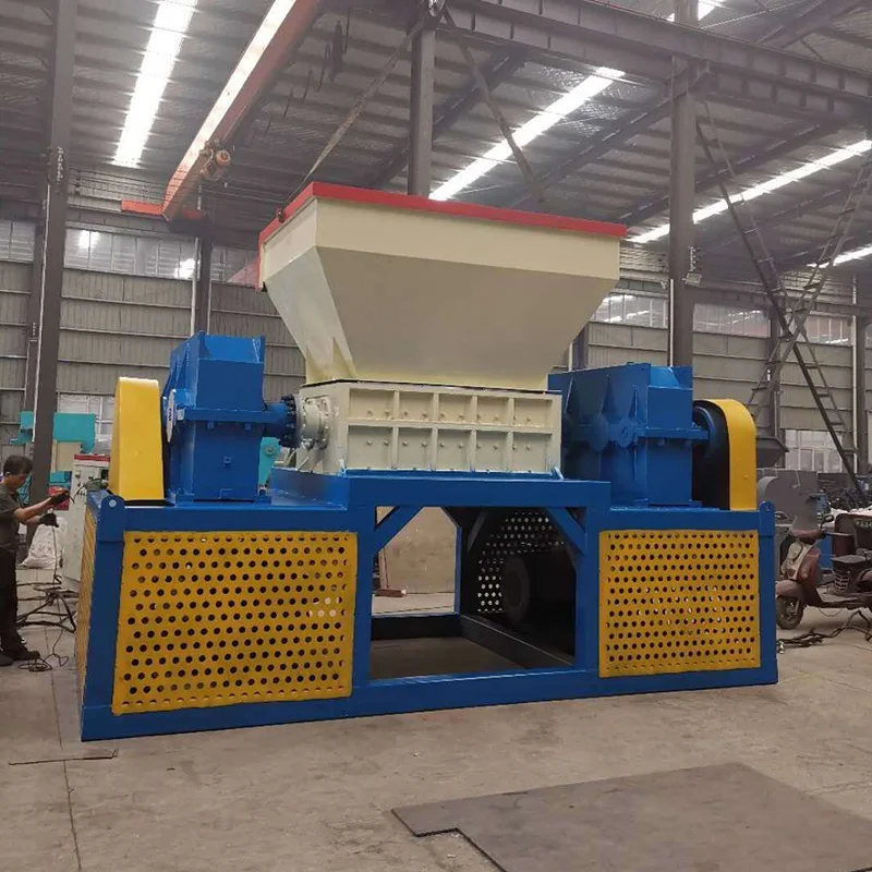

Customized Sea Freight Industrial Shredder for Rags Old Clothes Rubber Cans Color Steel Tiles Crusher for Recycling