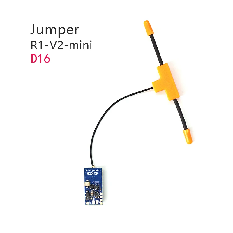 Jumper R1 V2 Mini 2.4GHz 16CH Receiver Compatible with FrSky D16 XM+ RXSR SBUS Jumper T-Lite T18 T16 T12 T8SG for RC Drone