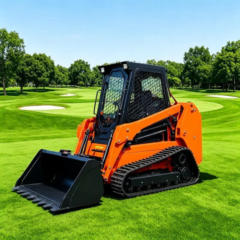 Small Track Loader Height for Landscape Contractor Patio Paving Walkway Brick Pavers Soil Leveling Debris Hauling Customized