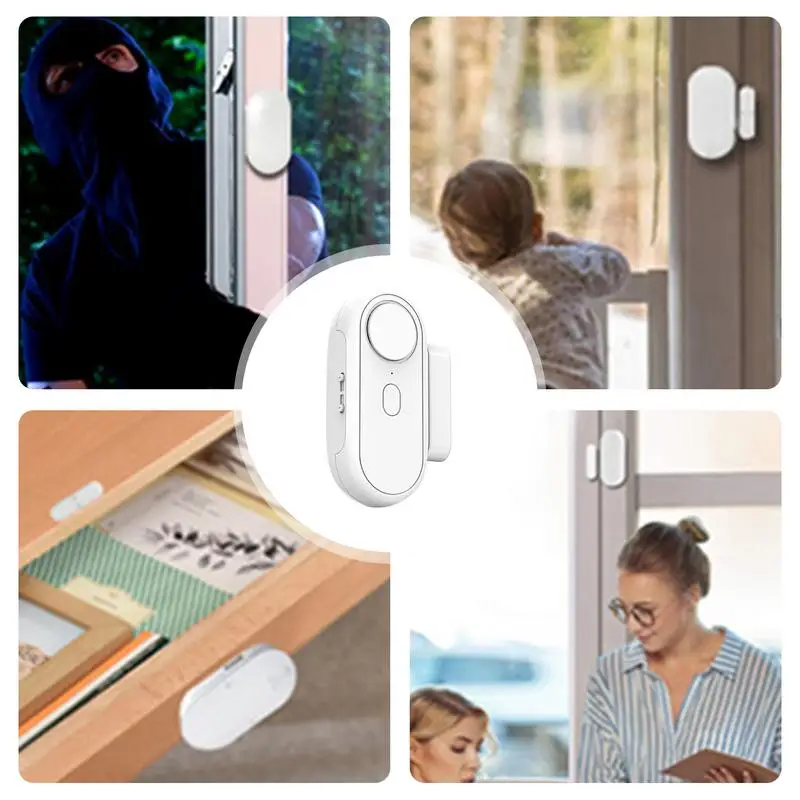 Door Alarms For Home 120db Wireless Magnetic Sensor Window Alarm Easy Installation Anti Theft Alarm Home Security Supplies With