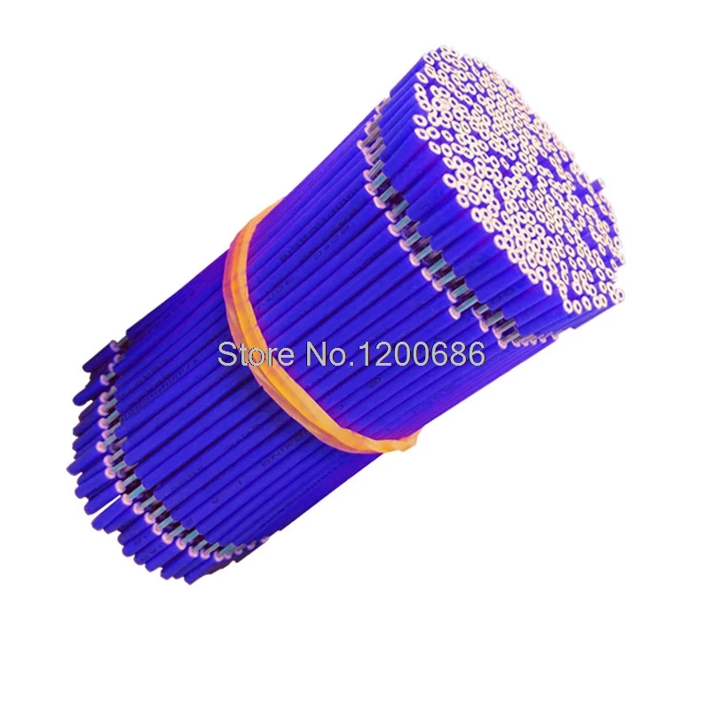 

40CM 5 mm half strip UL 1007 18AWG blue 20piece/lot super flexible 18AWG PVC insulated Wire Electric cable, LED cable,