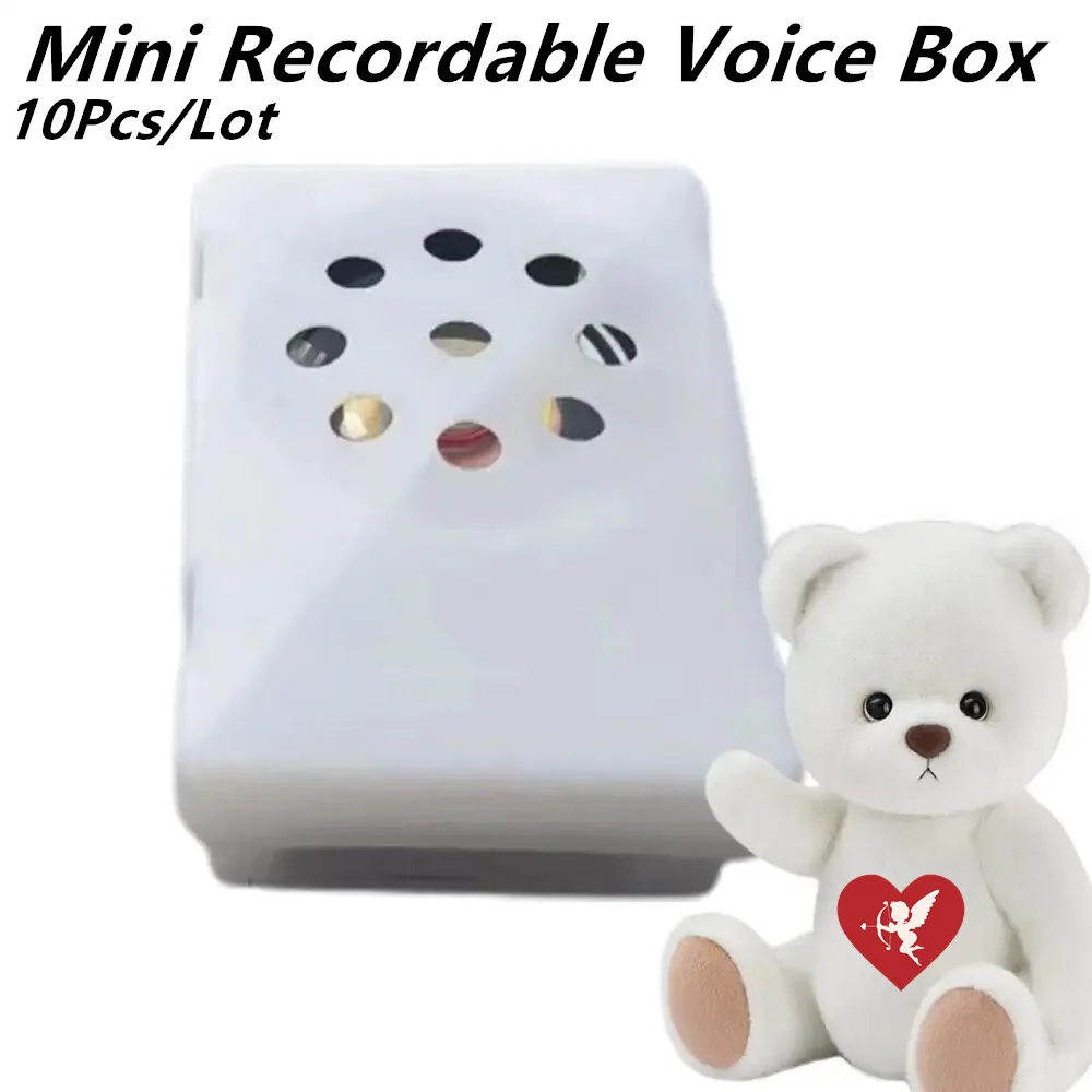 10Pcs/Lot DIY toy accessories for stuffed Animal Min sound squeeze box music speaker/recordable voice box for kids plush toy