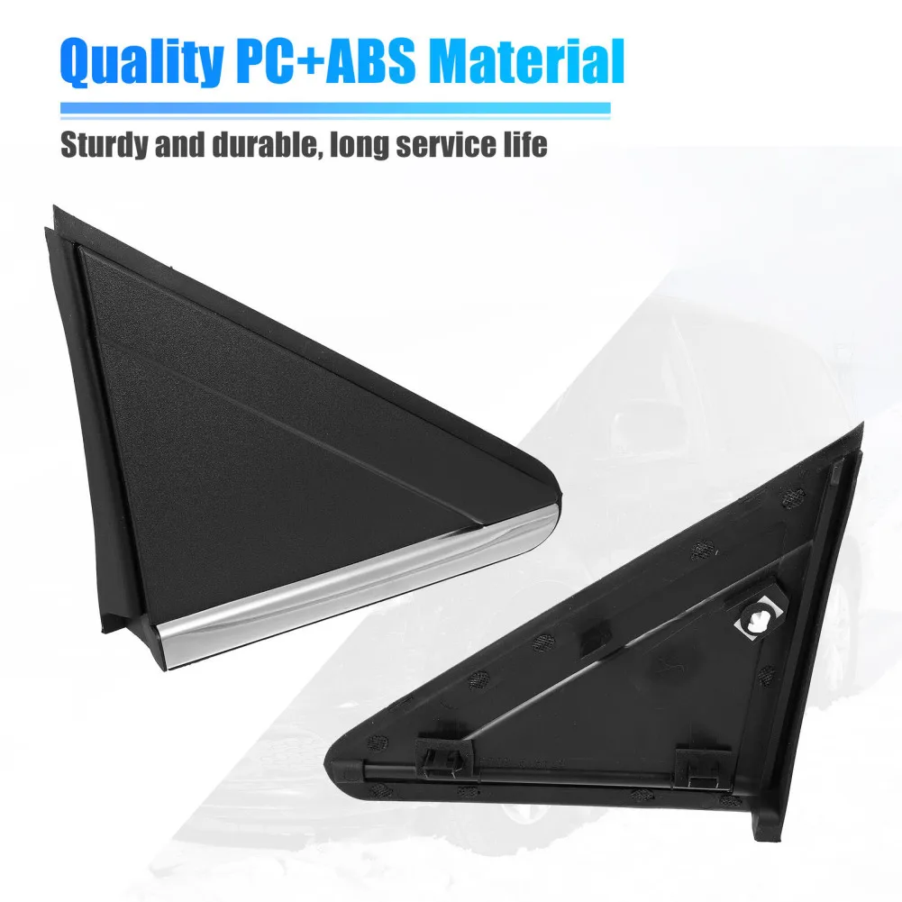 

Car Door Mirror Flag Applique Panel Side Mirror Cover Plate 1BE421XFAB 1BE431XFAA Compatible Plastic