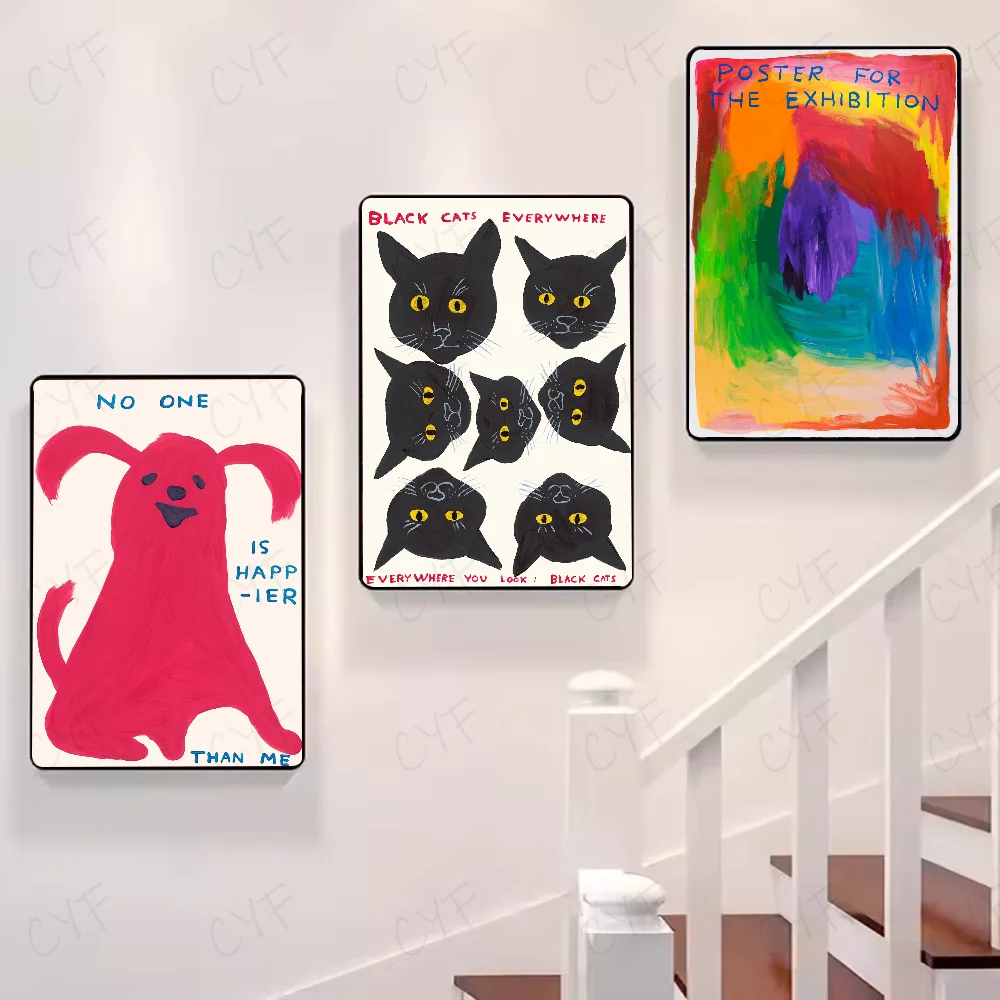 David Shrigley Artwork Poster HD art sticky wall waterproof home living room bedroom bar aesthetic decoration - Image 4