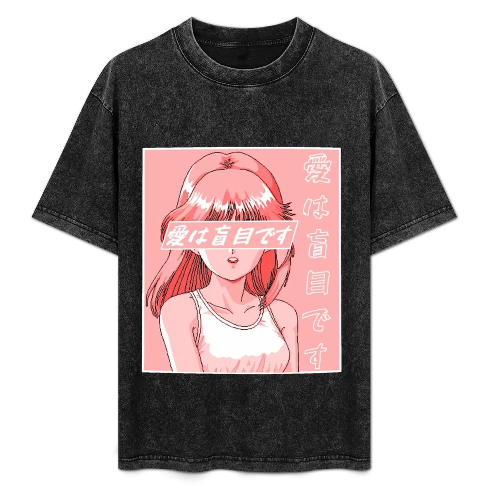 

VALENTINES DAY - SAD JAPANESE ANIME AESTHETIC T-Shirt Fashion Casual Short Sleeve T-Shirt