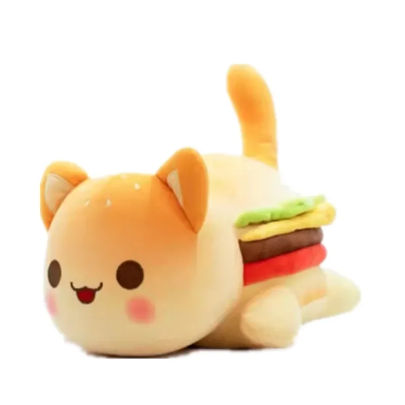 Aphmau pelúcia meemeows comida gato plushies brinquedo bonito cola batatas fritas donut gato pelúcia bonecas travesseiro de dormir presente natal