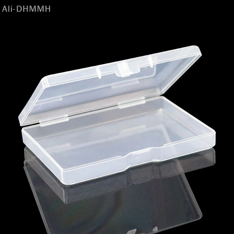 10Pcs Plastic Box Rectangular Flat Box Stationery Storage Boxes Fishing Gear Jewelry Packaging Boxes