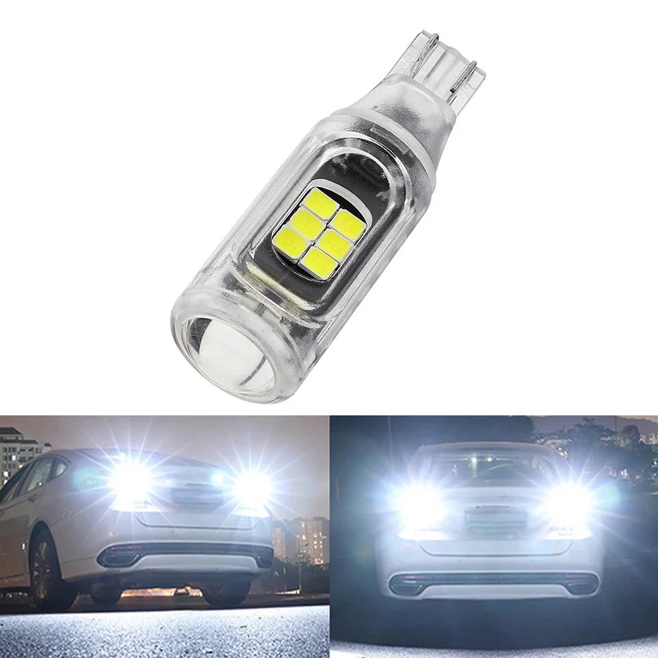 1x CANBUS T15 LED W16W Car Signal Light Bulb 920 921 912 No Error Auto Polarity Free Reverse Back Parking Lamps White 6000K 12V