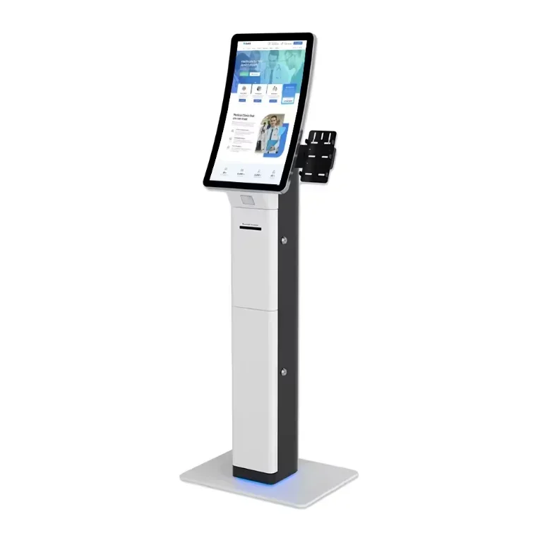 

Hot Sales Curved Touch Screen Restaurant/Hotel/Bank Self Service Kiosk Ordering Kiosk With Thermal Printer And QR Code Payment K