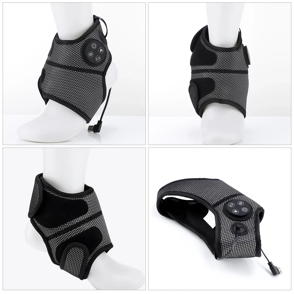 Electric Ankle Foot Massager with Vibration And Hot Compress Smart Air Pressure Multifunctional Brace for Relaxation And Support