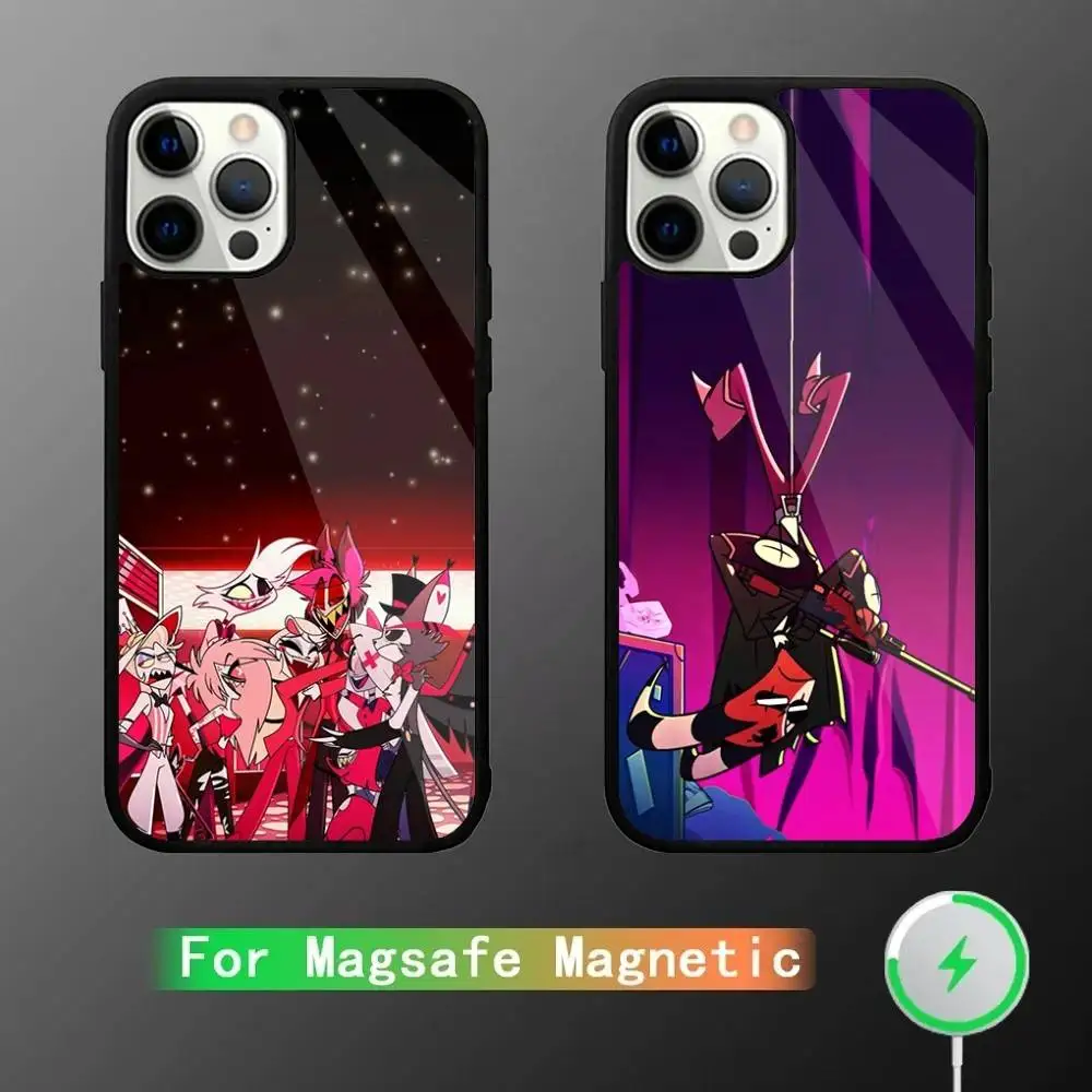 

H-Hazbins H-Hotels Phone Case For iPhone 17,16,15,14,13,12,11,Pro,Max,Plus,Mini,SE4,E Magnetic Magsafe Wireless Charging